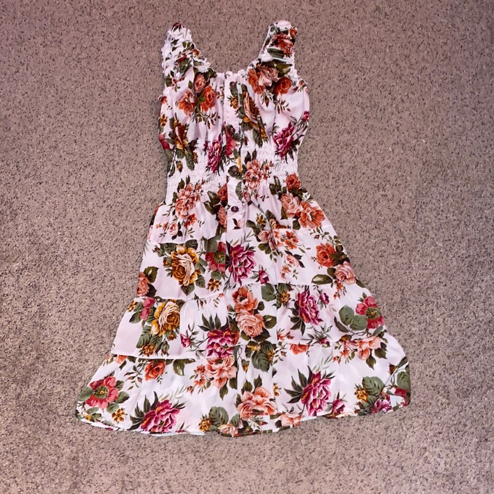 Floral white dress